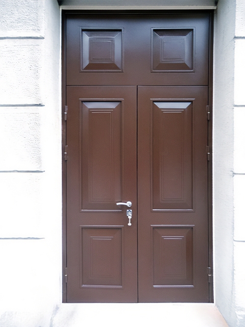 Двупольная металлофиленчатая дверь